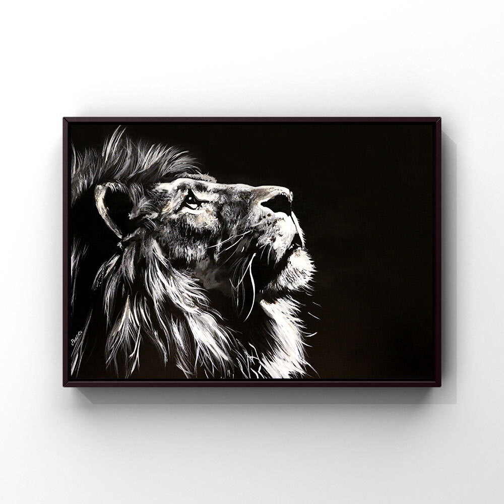 Lion Gaze Print