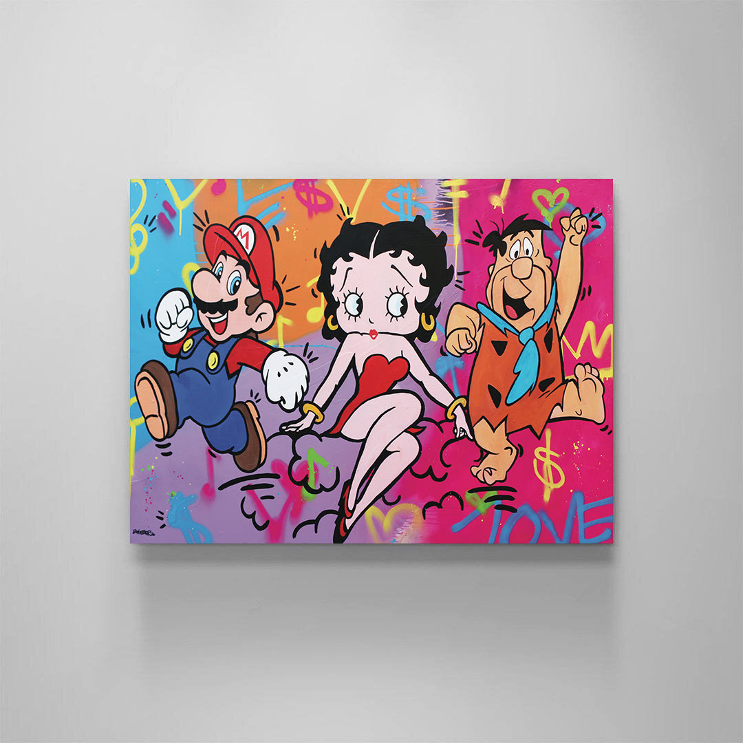 &#39;ISOLATION FUN AND GAMES&#39; Canvas