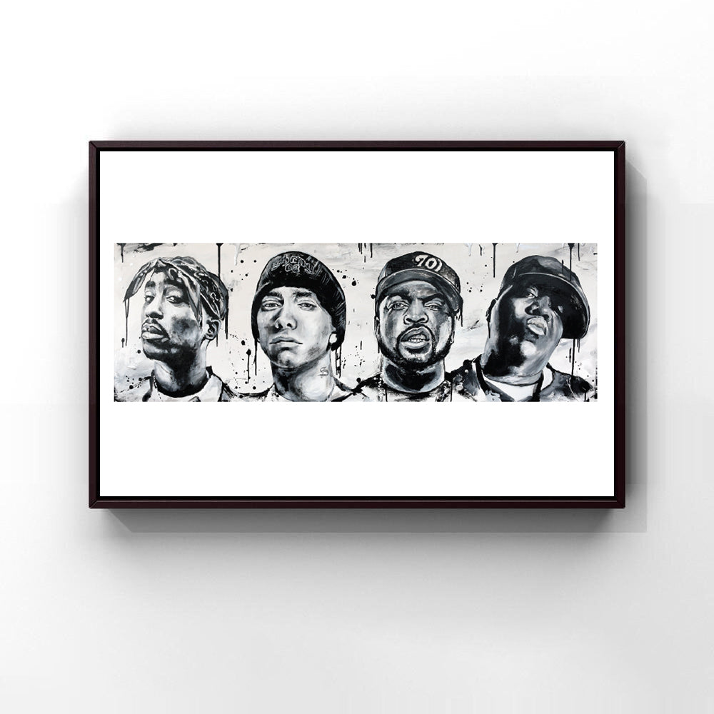 Eminem / Biggie / Cube / Tupac Print