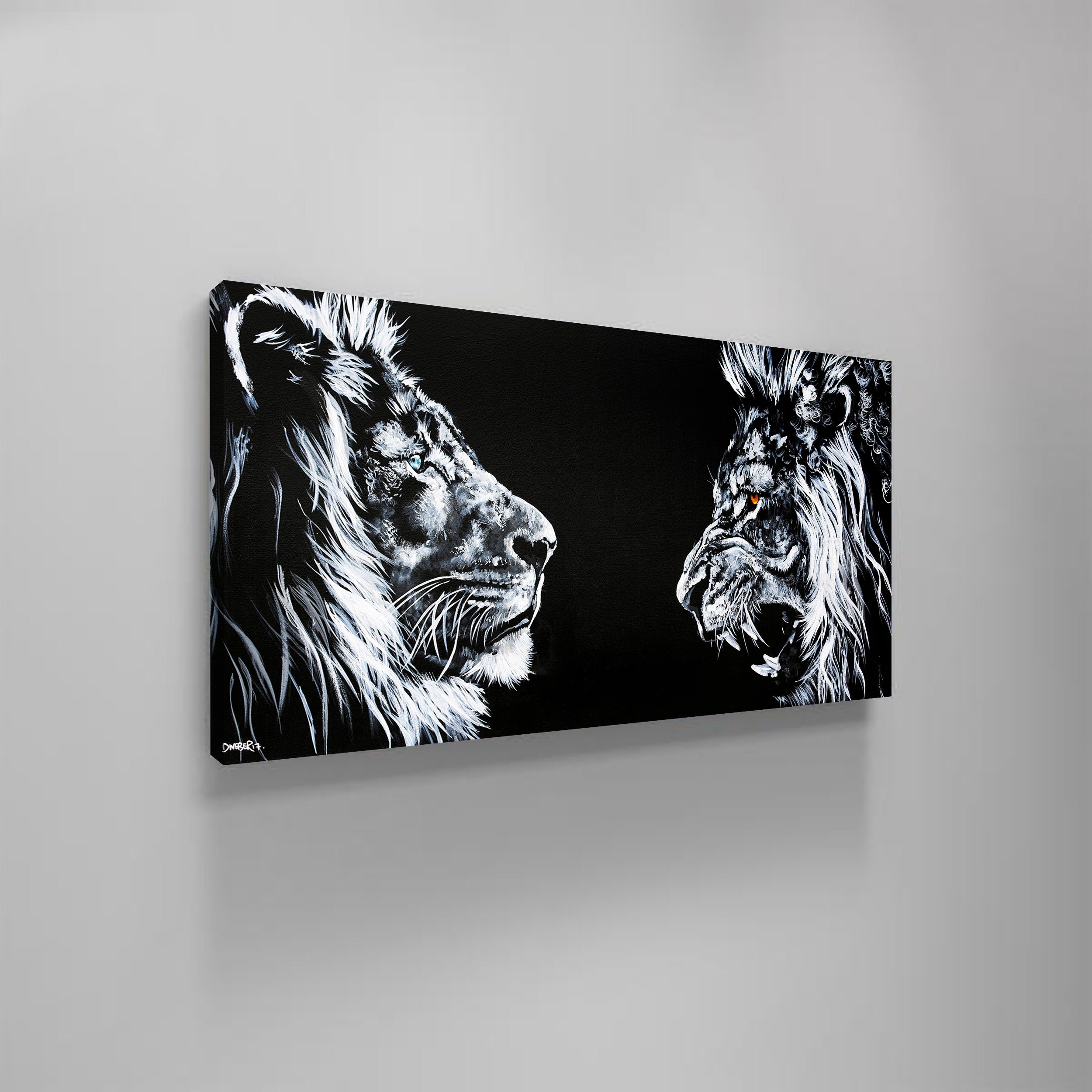 Lion & Lioness Canvas