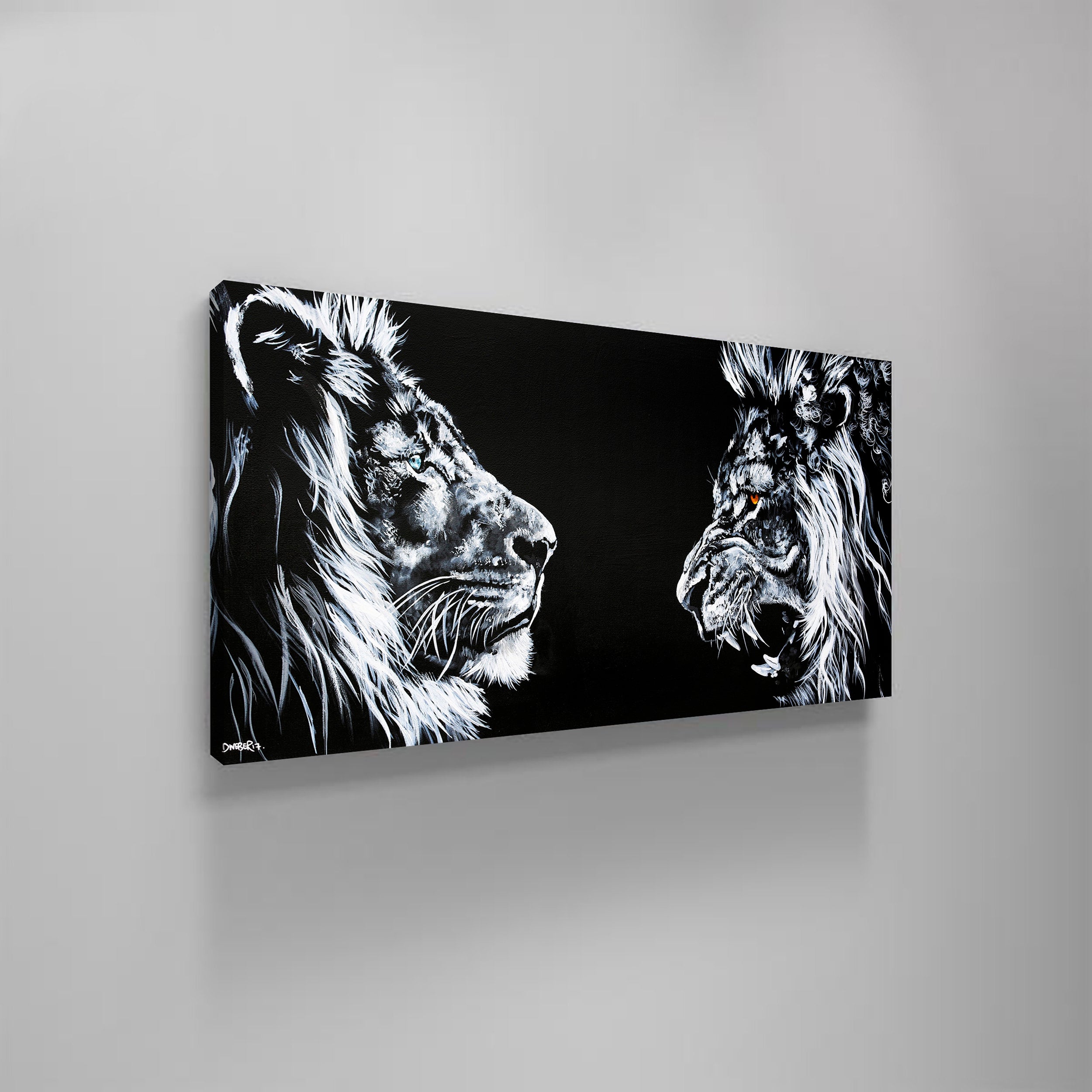 Lion &amp; Lioness Canvas