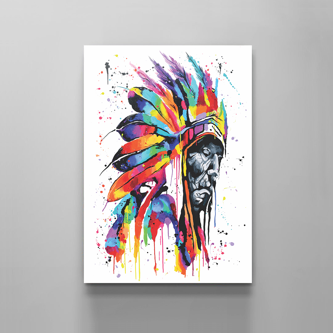 Male Headdress Canvas
