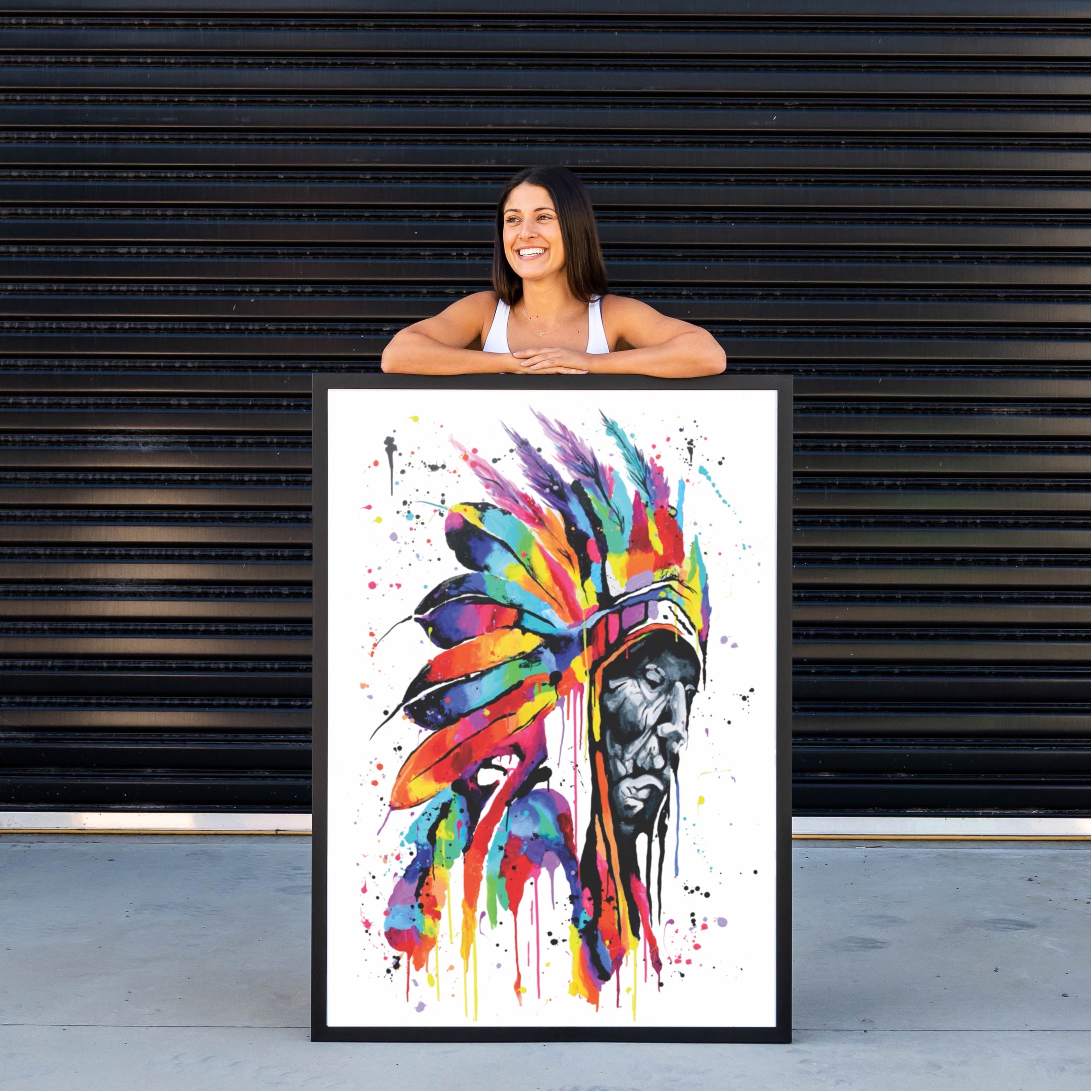 Male Headdress Print