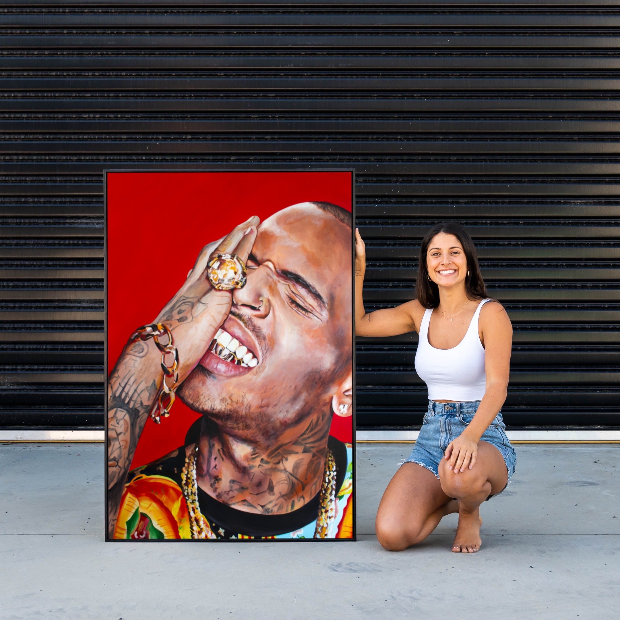 Chris Brown Chains Canvas