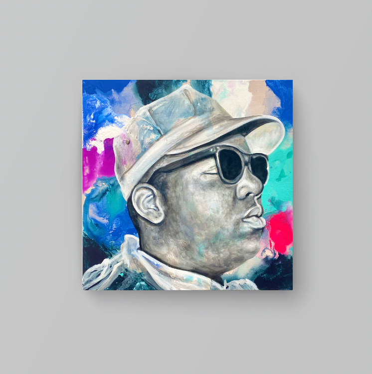 Biggie - Music Waves Canvas Print
