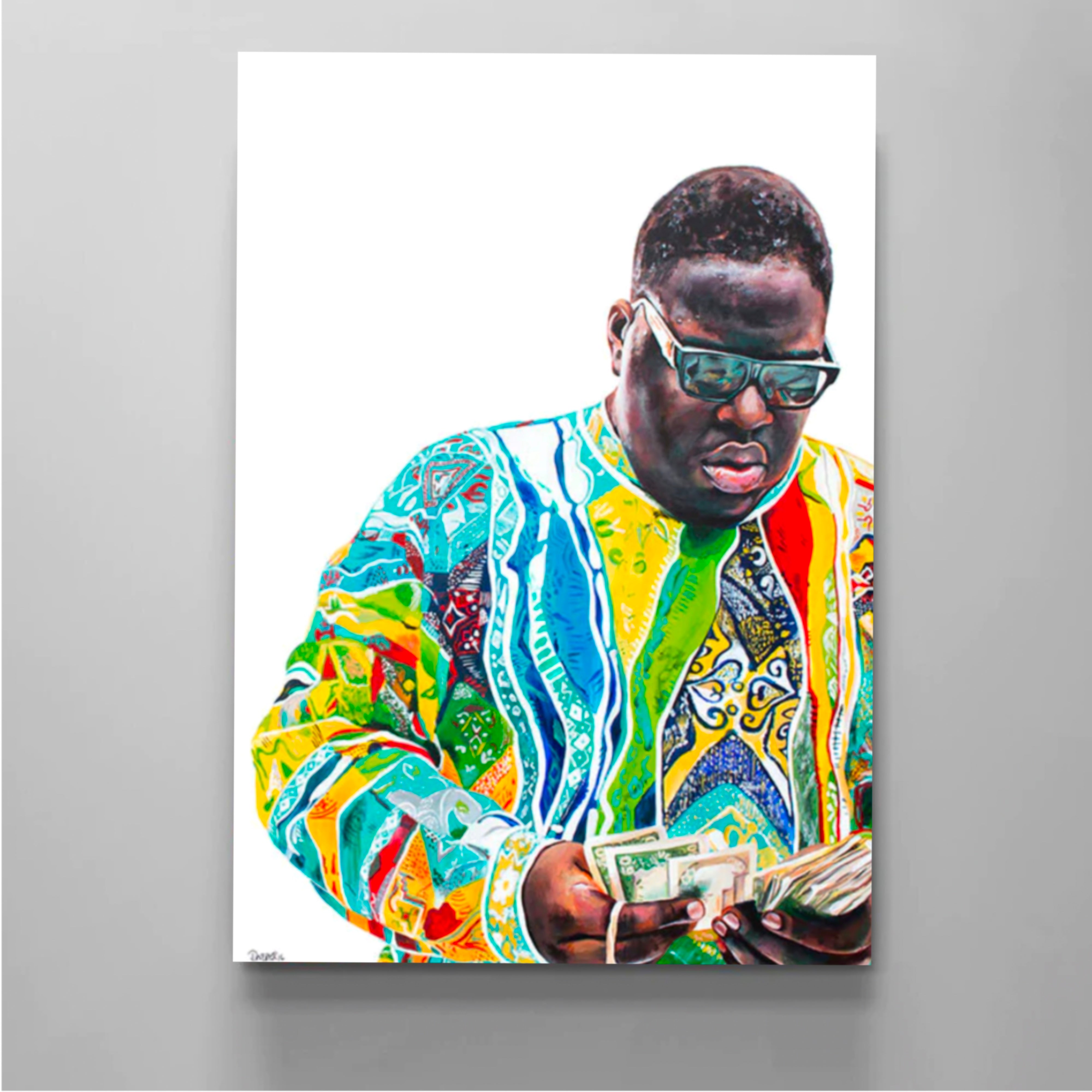 Biggie 'Money Never Sleeps' Canvas