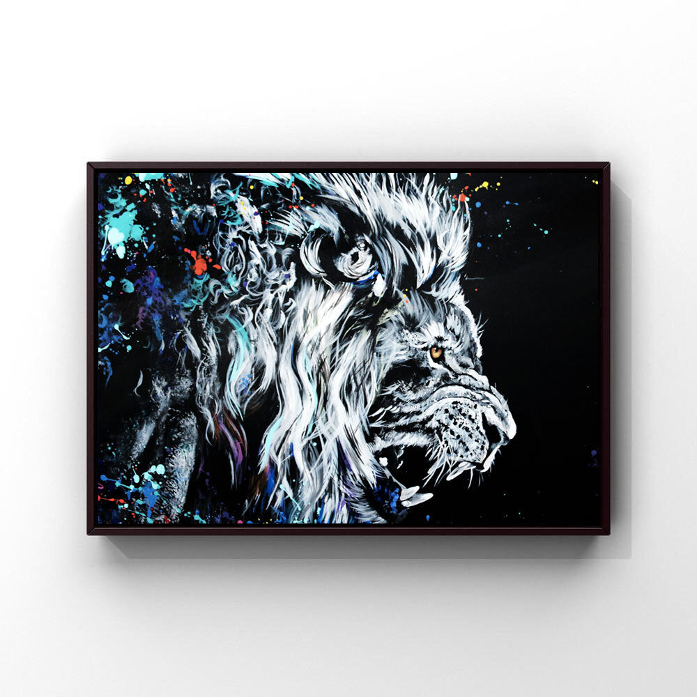 Colorful Lion Print