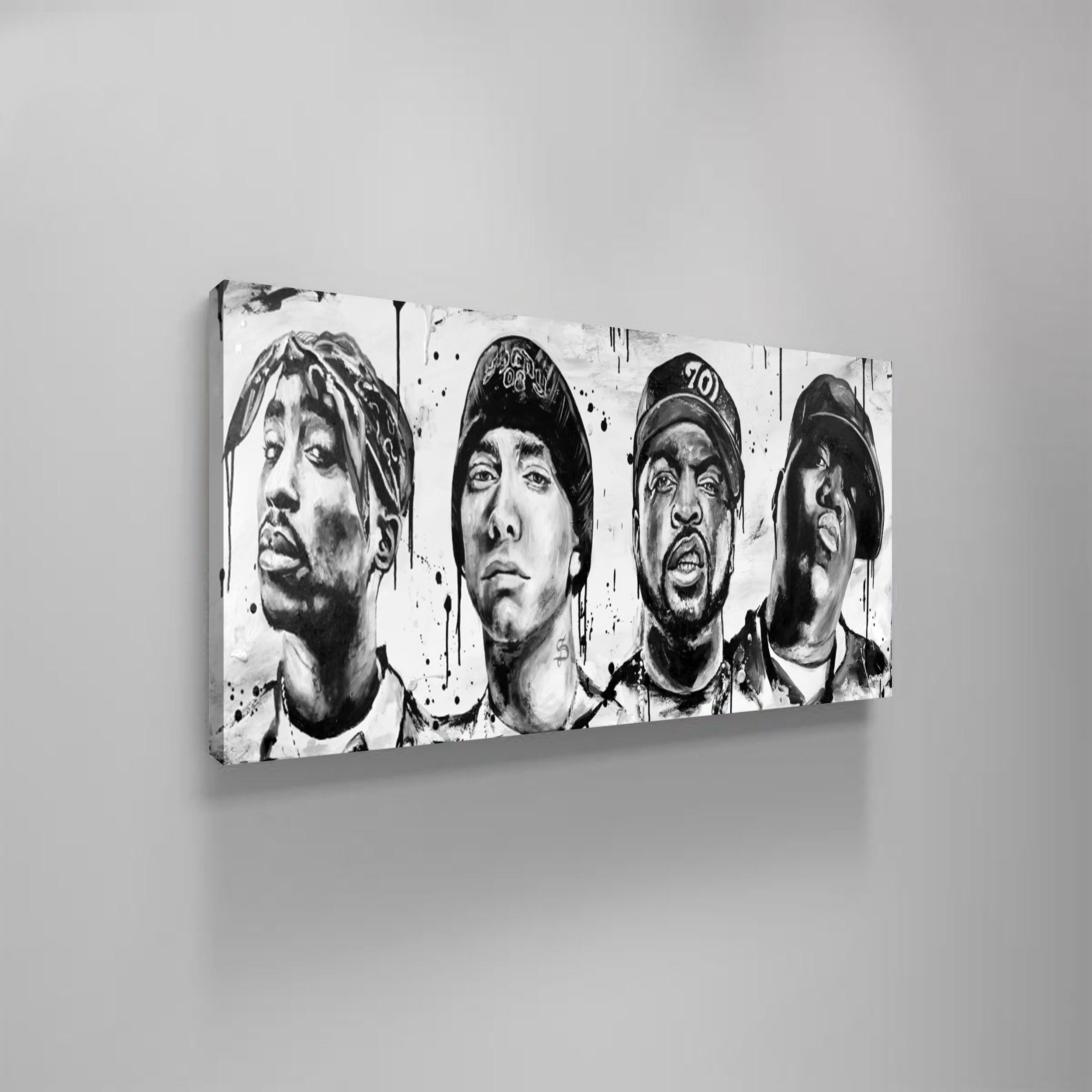 Eminem / Biggie / Cube / Tupac Canvas