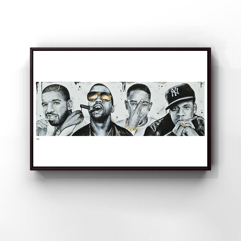 Drake / Yeezy / Lamar / Jay Z Print