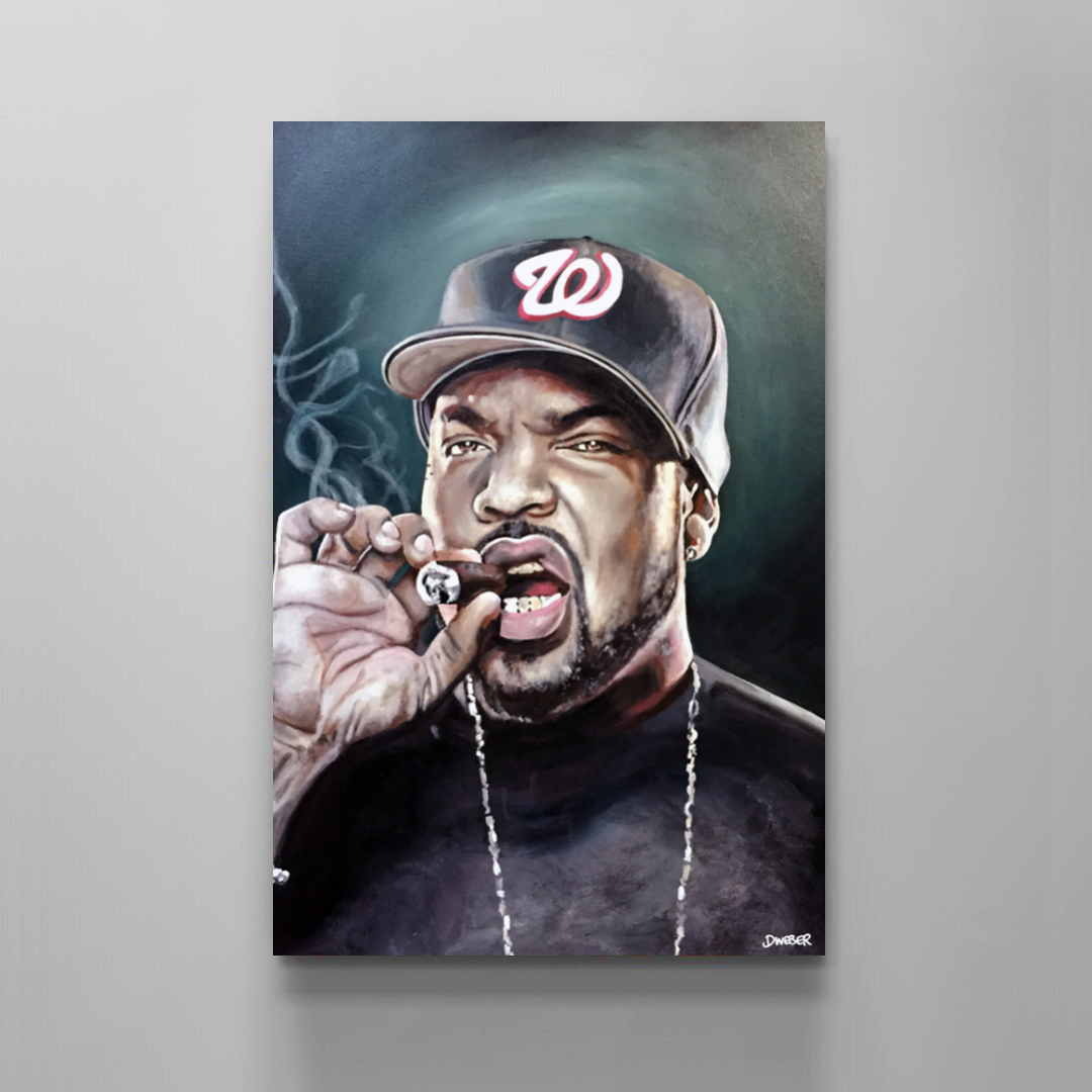 Ice Cube Cigar Canvas