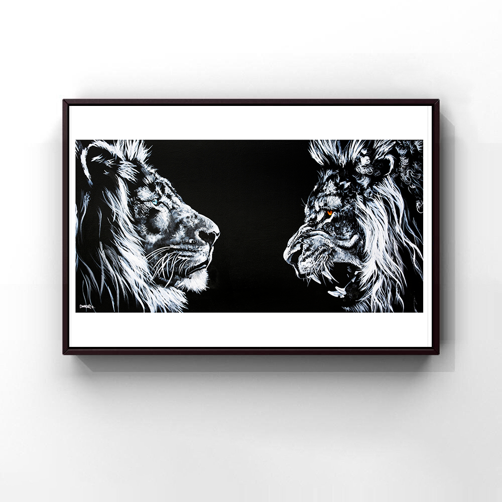 Lion &amp; Lioness Print