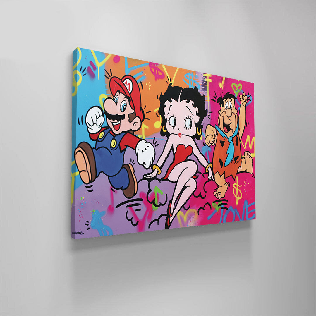 &#39;ISOLATION FUN AND GAMES&#39; Canvas