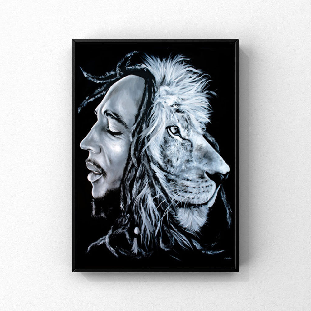 Bob Marley/Lion Print