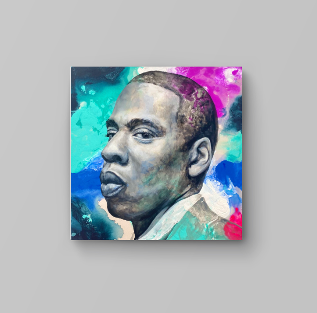Jay-Z - Music Waves Canvas Print