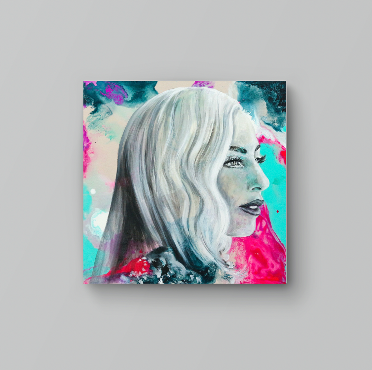 Lady Gaga - Music Waves Canvas Print