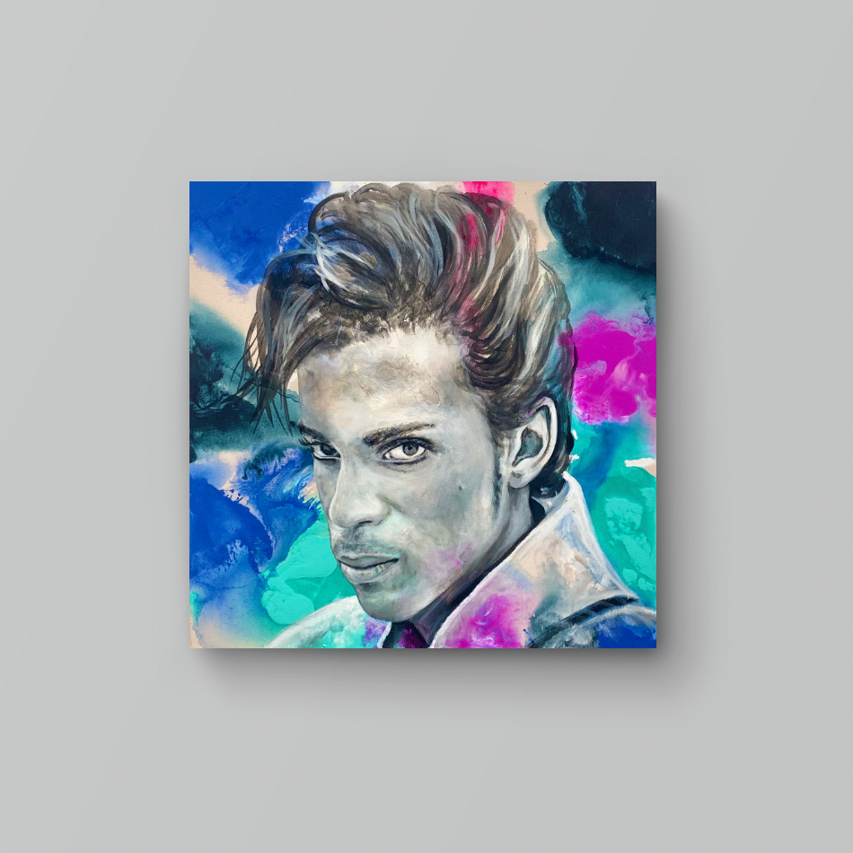 Prince - Music Waves Canvas Print